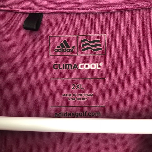 Adidas ClimaCool Golf Polo Purple 2XL - Picture 5 of 5
